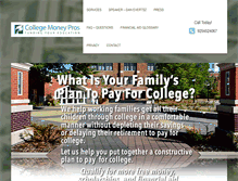 Tablet Screenshot of collegemoneypros.com